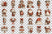 Whimsical Christmas Clipart, an Illustration by DreamCafeArt (Thumbnail 4 of 7)