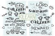 Kids STUDY the Bible, an Education Illustration by Ola-la-la (Thumbnail 6 of 7)