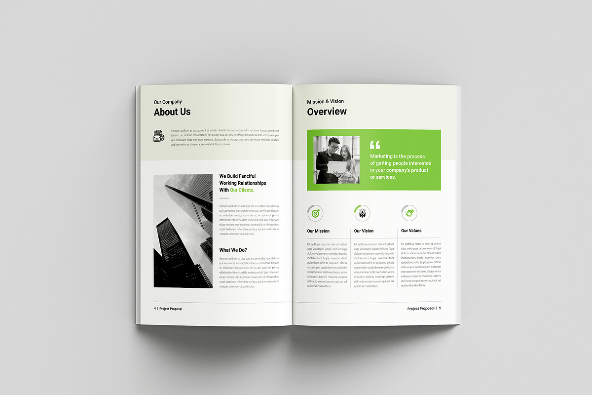 Proposal Template | InDesign + Canva, a Brochure Template by Spark_Creative (Photo 3 of 14)