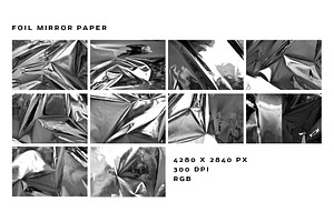 Foil Mirror Paper Textures