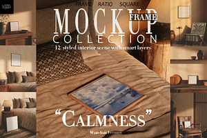 Calmness room & Frame Mockups SQUARE