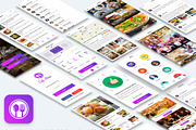 Cafe House Restaurant App UI Kit, an UI Kit Template by App Innovation (Thumbnail 1 of 8)