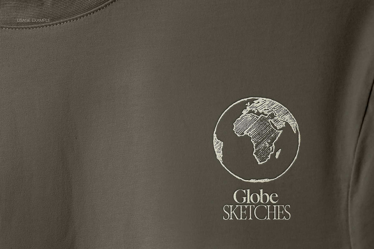 Etched Globe Sketches Collection, an Object Illustration by TheMountBirdStudio (Photo 4 of 8)
