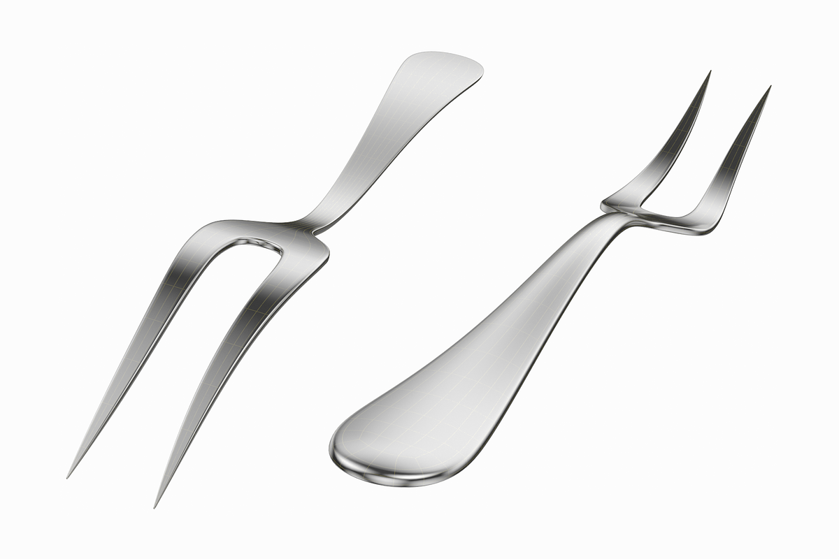 Carving Knife and Fork Common Cutler, an Object 3D Model by VK Studio (Photo 6 of 7)