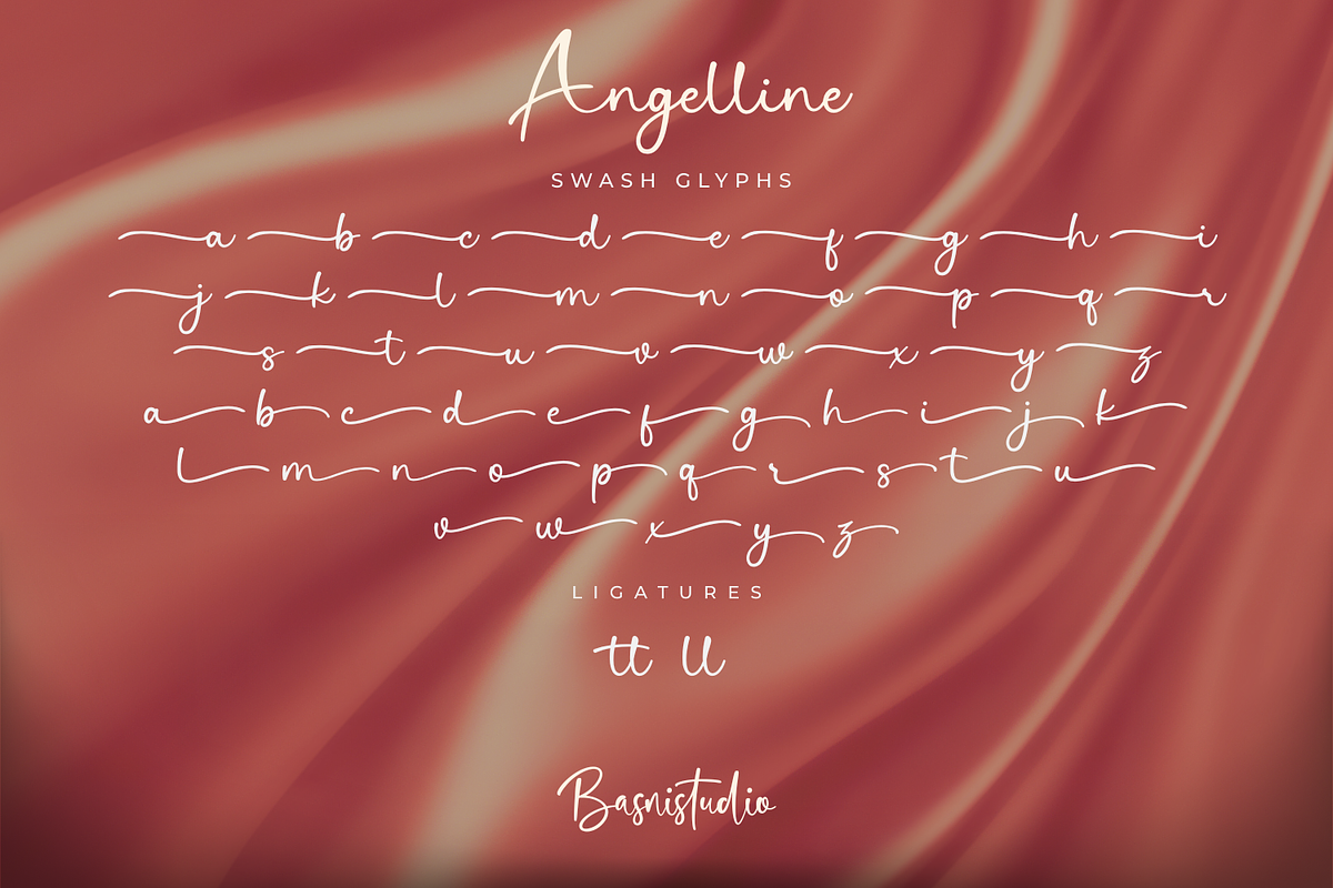 Angelline a Chic Handwritten Font, a Script Font by Basnistudio (Photo 11 of 12)
