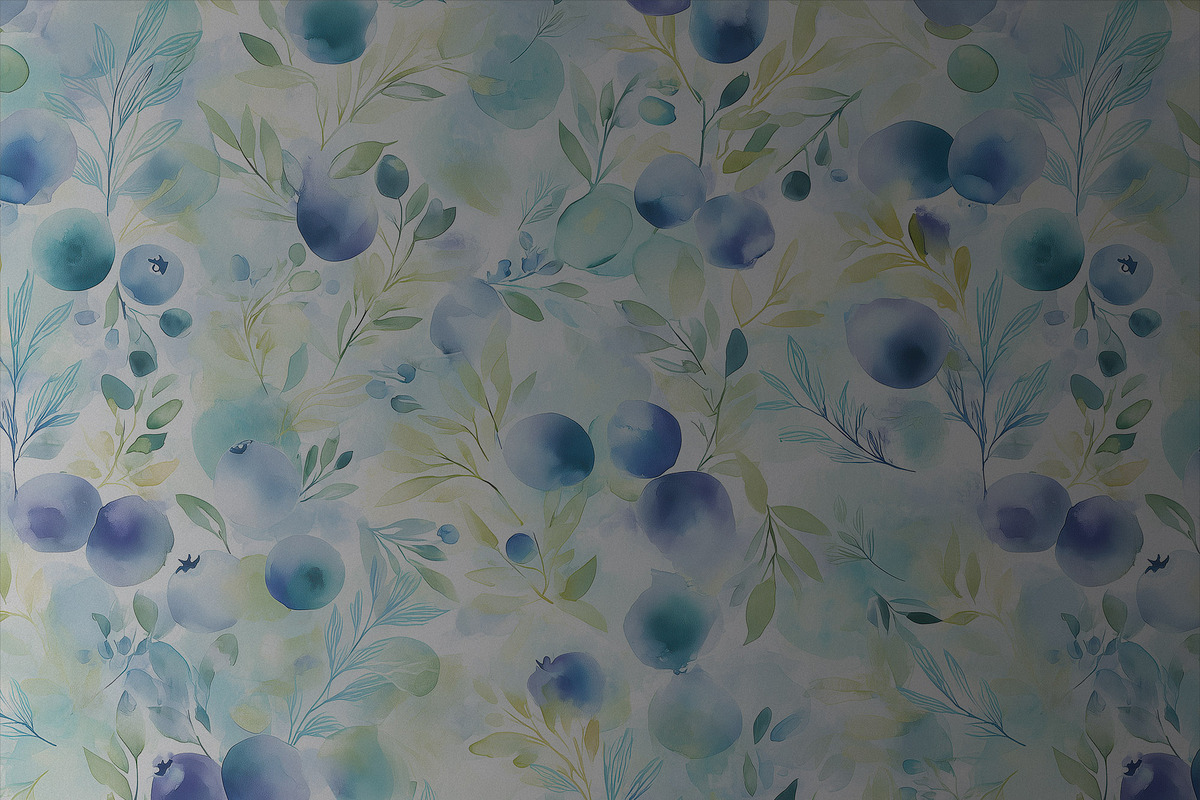 BLUEBERRY Seamless Pattern, a Pattern Graphic by AYAKA Studio Co. (Photo 6 of 9)
