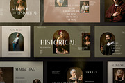 Historical Brand Google Slides, a Presentation Template by Dirtytemp Studio (Thumbnail 1 of 10)