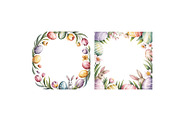 Happy easter watercolor frames, a Texture Illustration by SketchArtStudio (Thumbnail 3 of 4)