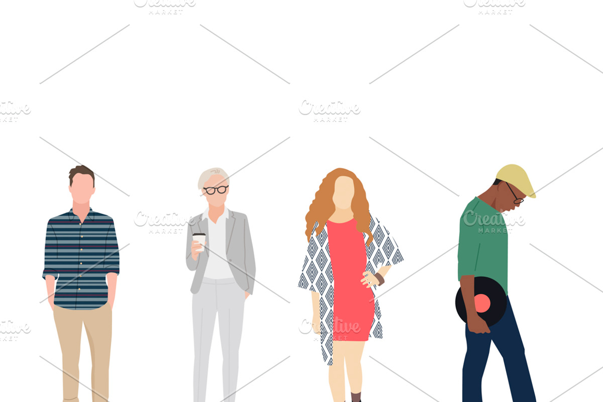 Illustration of casual people, a Person Illustration by rawpixel