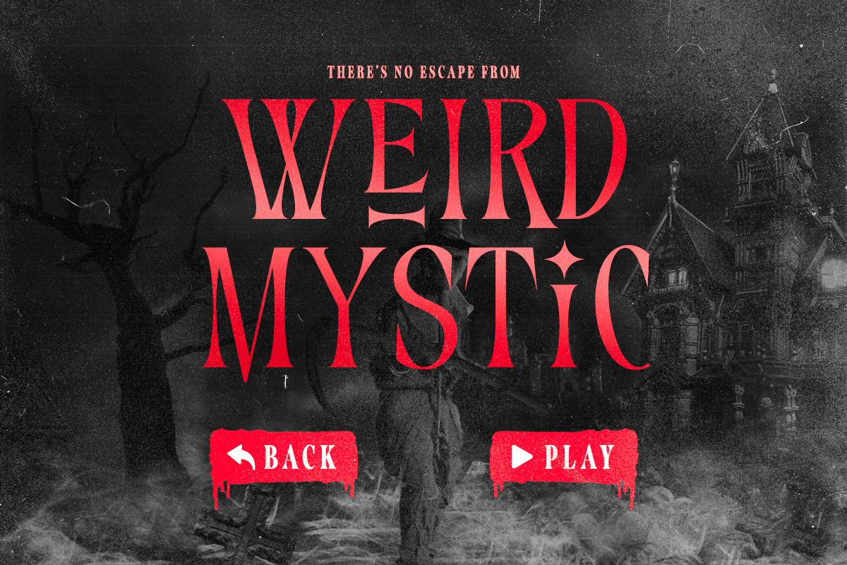 Mystery House - Horrific Serif, a Serif Font by Bale Type (Photo 5 of 9)