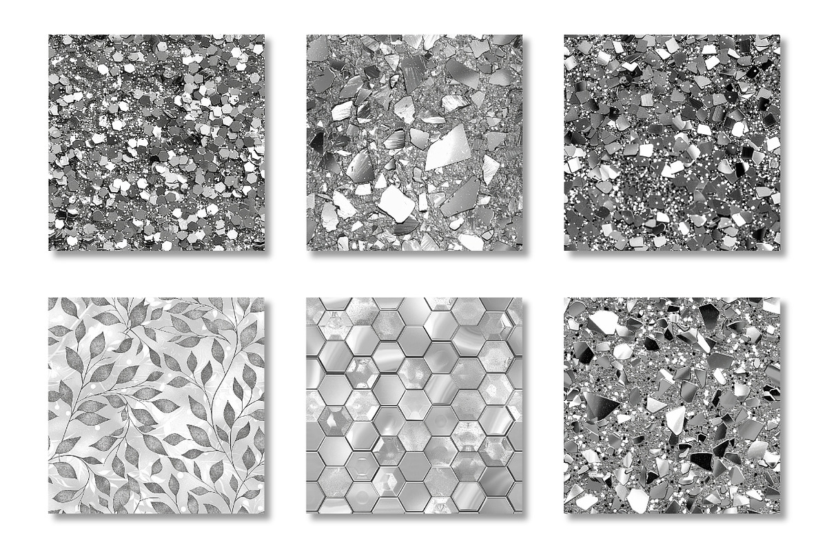 Teal Glitter and Metallic Textures, a Pattern Graphic by Canvas Craft (Photo 2 of 9)
