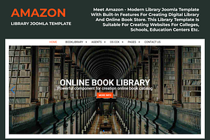 Amazon - Library Joomla Template, a HTML Template by Ordasoft