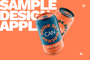 Drink Can Metallic Mockup 330ml