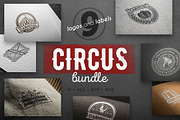 Circus logo kit, a Branding & Logo Template by Alfazet Chronicles (Thumbnail 1 of 13)
