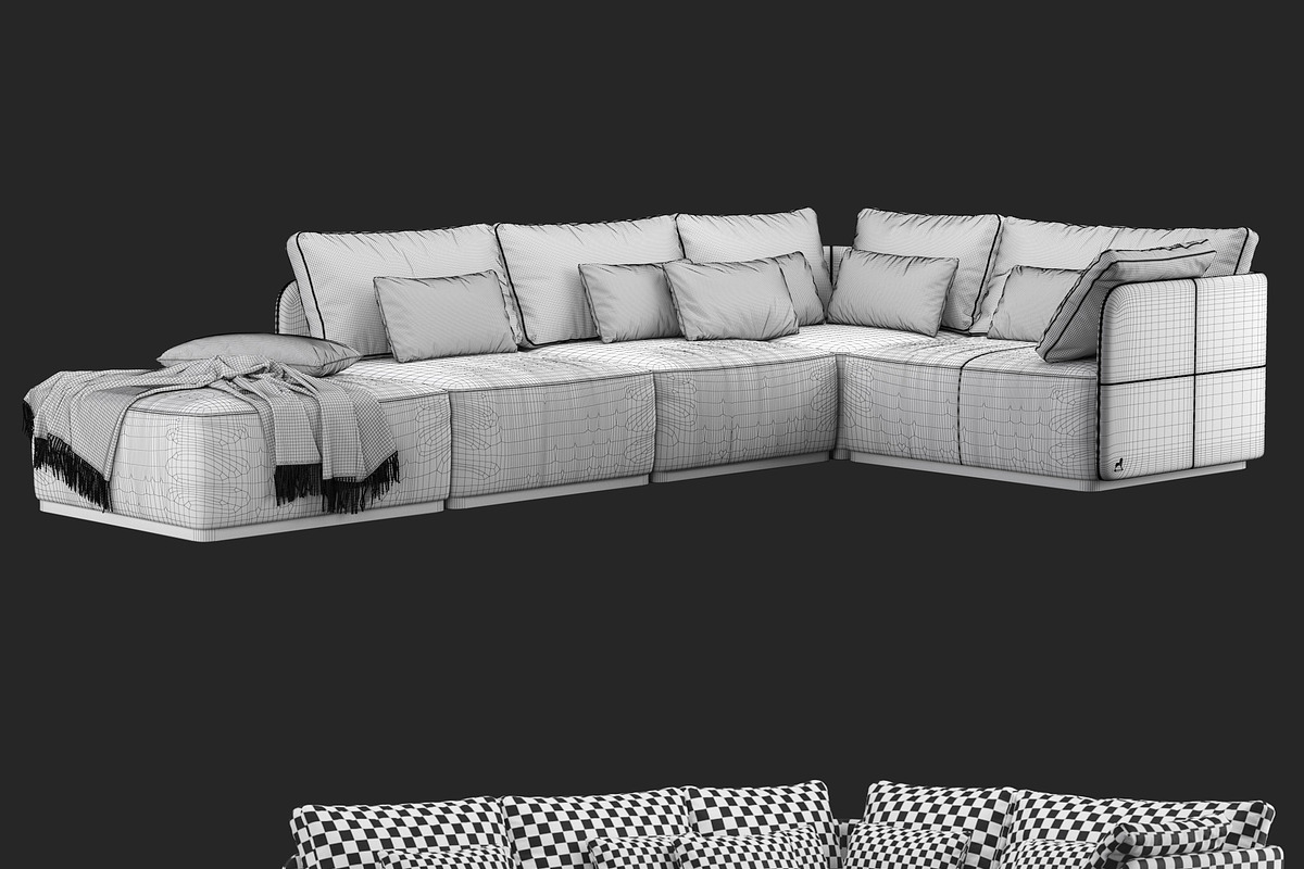 sofa SMANIA Beverly, a Furniture 3D Model by Alartimodels (Photo 9 of 13)