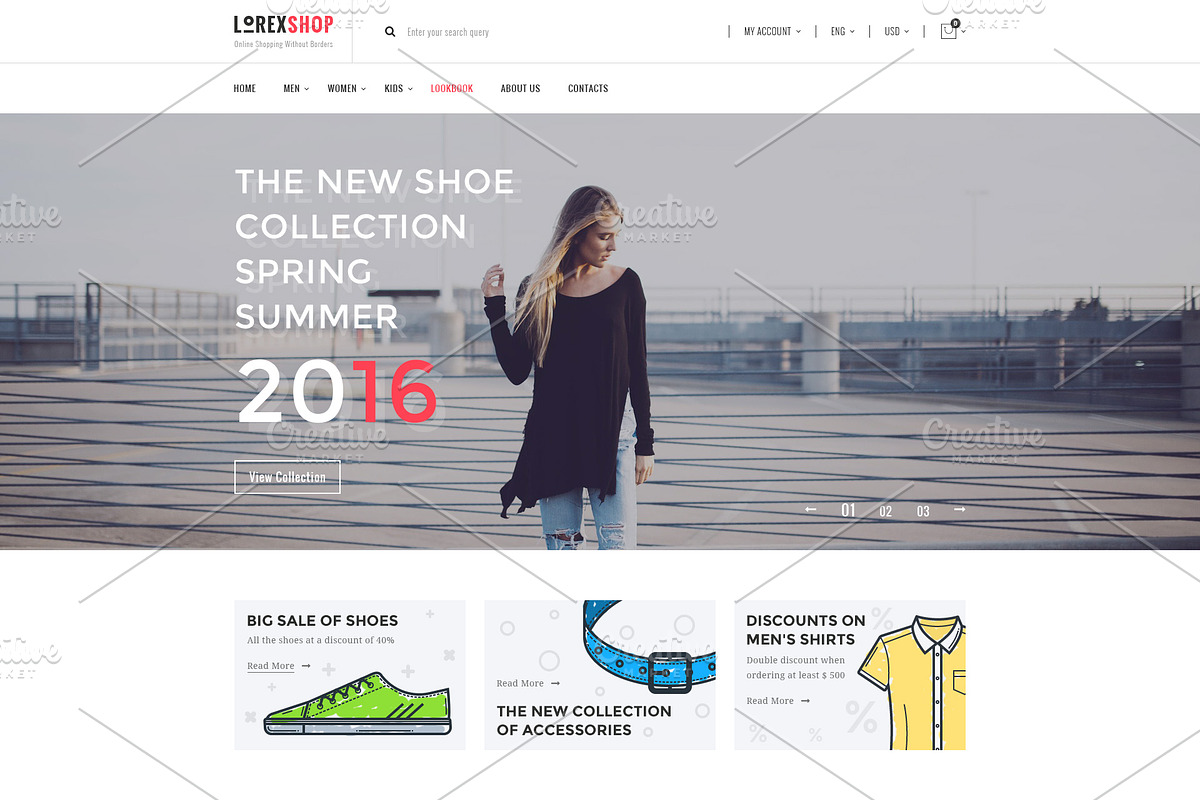 LOREX - E-commerce PSD Templates, a Websites & App Template by ArtStyles (Photo 2 of 26)
