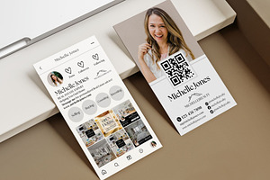 Real Estate Instagram Business Card, a Business Card Template by CreativeVinesStore