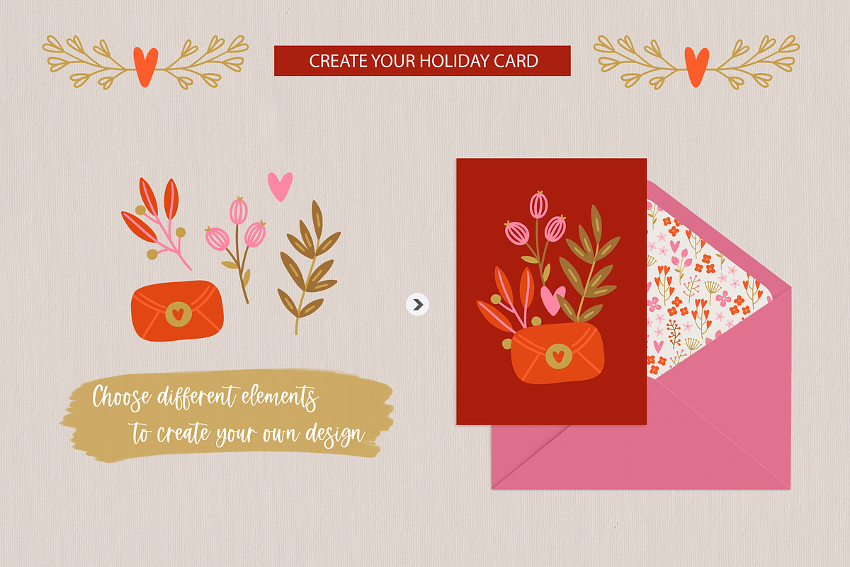I Love You - St. Valentine's Day Kit, a Seasonal Illustration by miumiu (Photo 8 of 15)