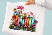 Watercolor Spring Fence Clipart, an Illustration by GatewayDesign (Thumbnail 5 of 5)