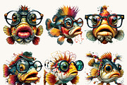 Whimsical Fish Clipart Bundle, an Animal Illustration by Design Scotch (Thumbnail 3 of 8)