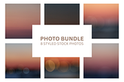 8 Dark Bokeh & Blurred Photo Bundle, a Background Photo by KL Designs (Thumbnail 1 of 3)