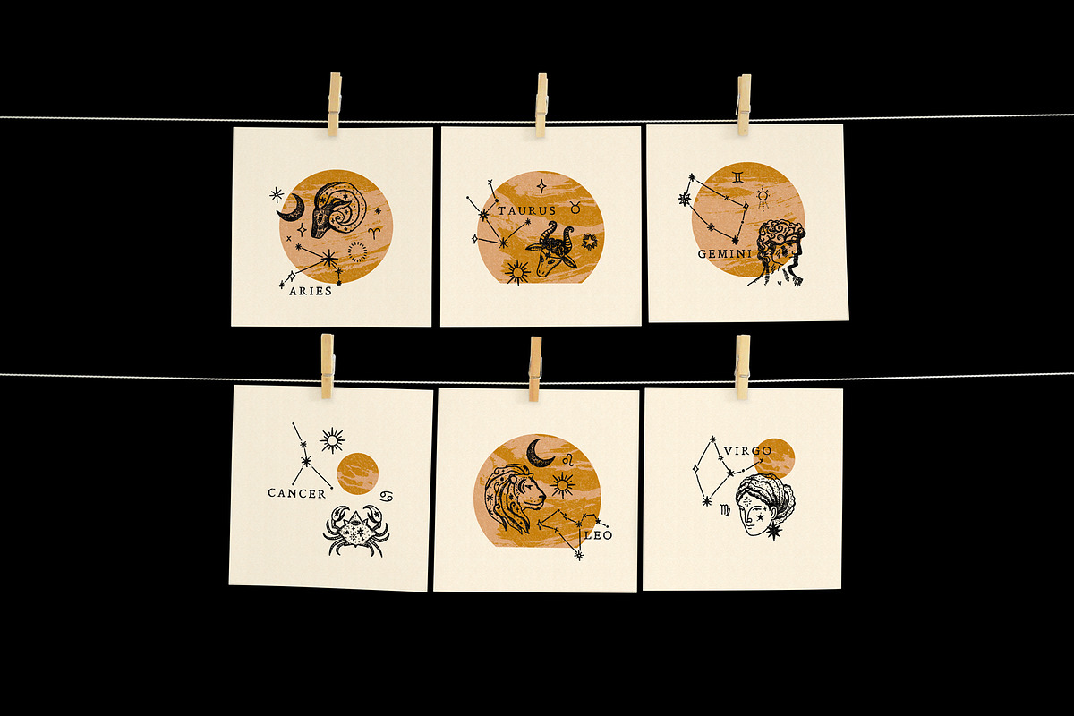 Zodiac Signs Bundle, an Animal Illustration by Annie Konst (Photo 3 of 13)