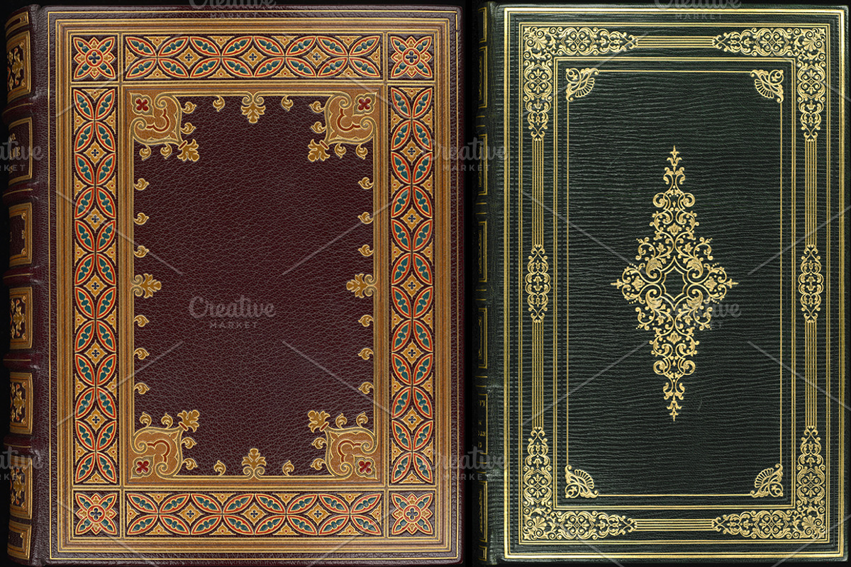 Antique Book Covers, a Texture Graphic by Blue Line Design (Photo 20 of 24)