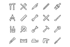 Line Tools Icons