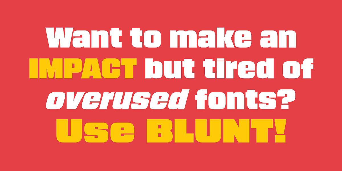 Blunt, a Sans Serif Font by Miller Type Foundry (Photo 2 of 10)