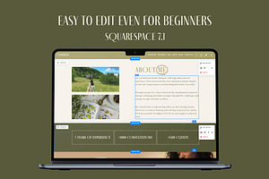 Coach Squarespace Website Template