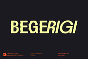 Begerigi - Display Sans-Serif Font, a Sans Serif Font by Brainwaves.Studio (Thumbnail 1 of 7)