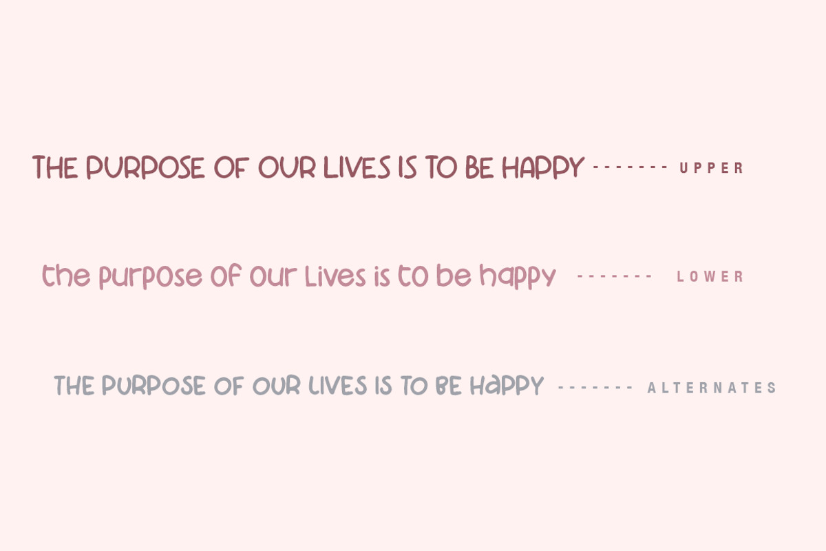 Foony Monny Handwritten cutefont, a Script Font by Alexander Tiunov (Photo 7 of 9)