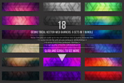 Geometrical Vector Web Banners, an UI Kit Template by yamonstro (Thumbnail 1 of 4)
