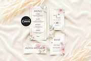 Pink Floral Wedding Invitation Suite, an Invitation Template by Arslan (Thumbnail 4 of 6)