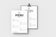 Food Menu Card Mockup Set, a Product Mockup by graphypix (Thumbnail 3 of 4)