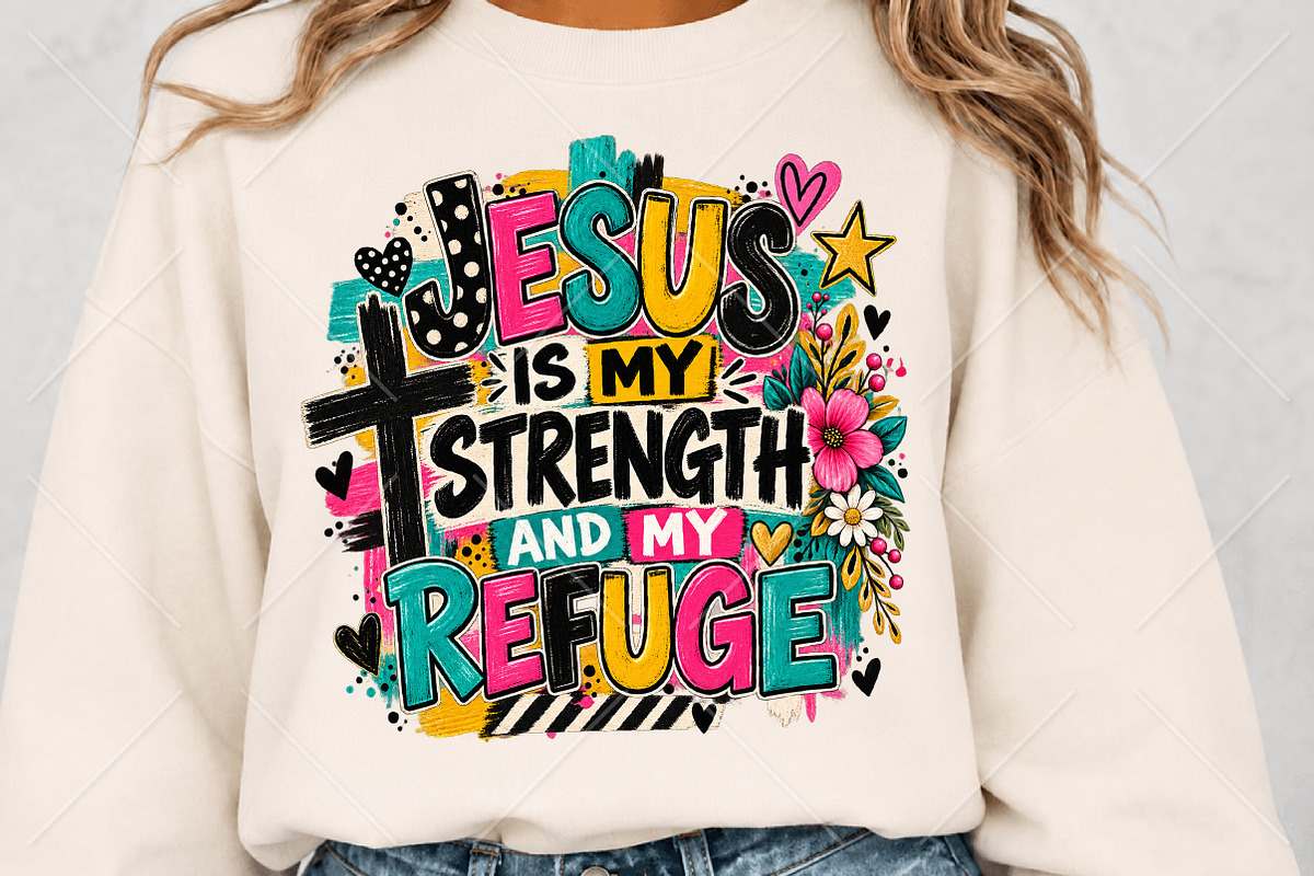 Christian Jesus PNG, Colorful Faith, a Seasonal Illustration by Canvas Craft (Photo 5 of 6)