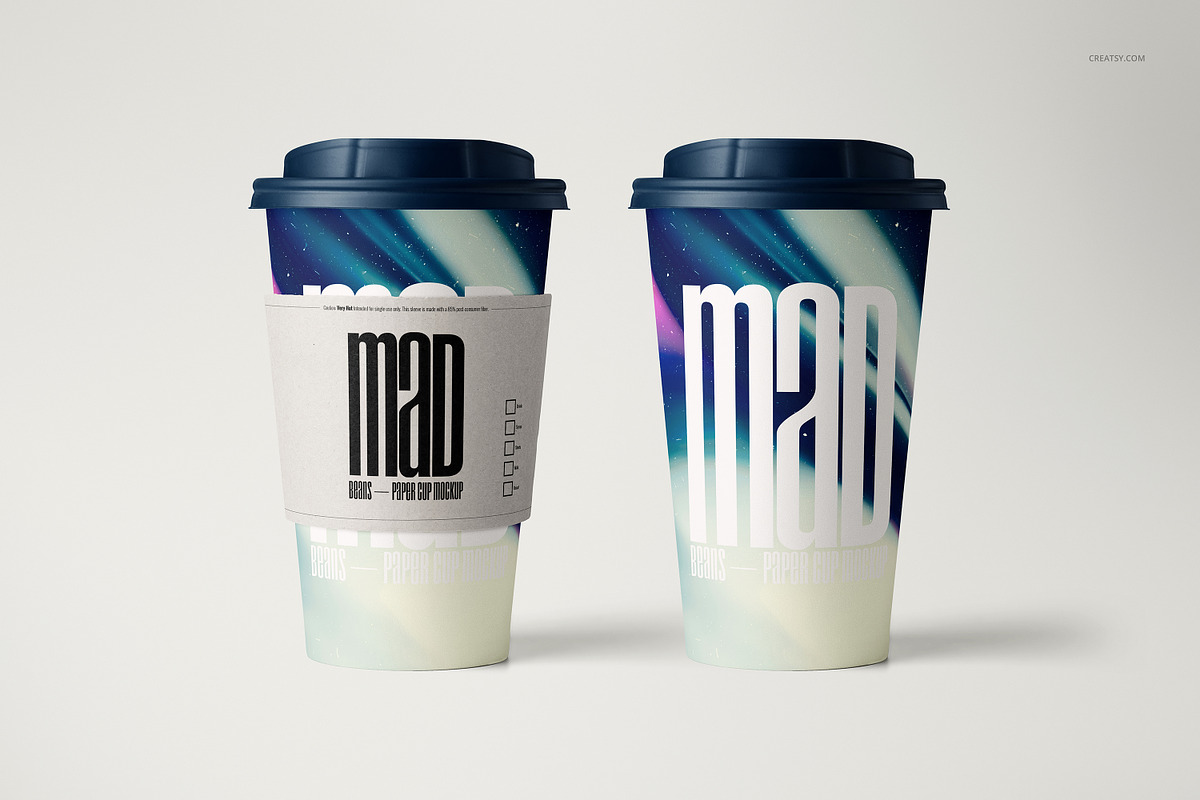 Paper Coffee Cup Mockup Set, a Cups & Container Mockup by creatsy5 (Photo 4 of 8)