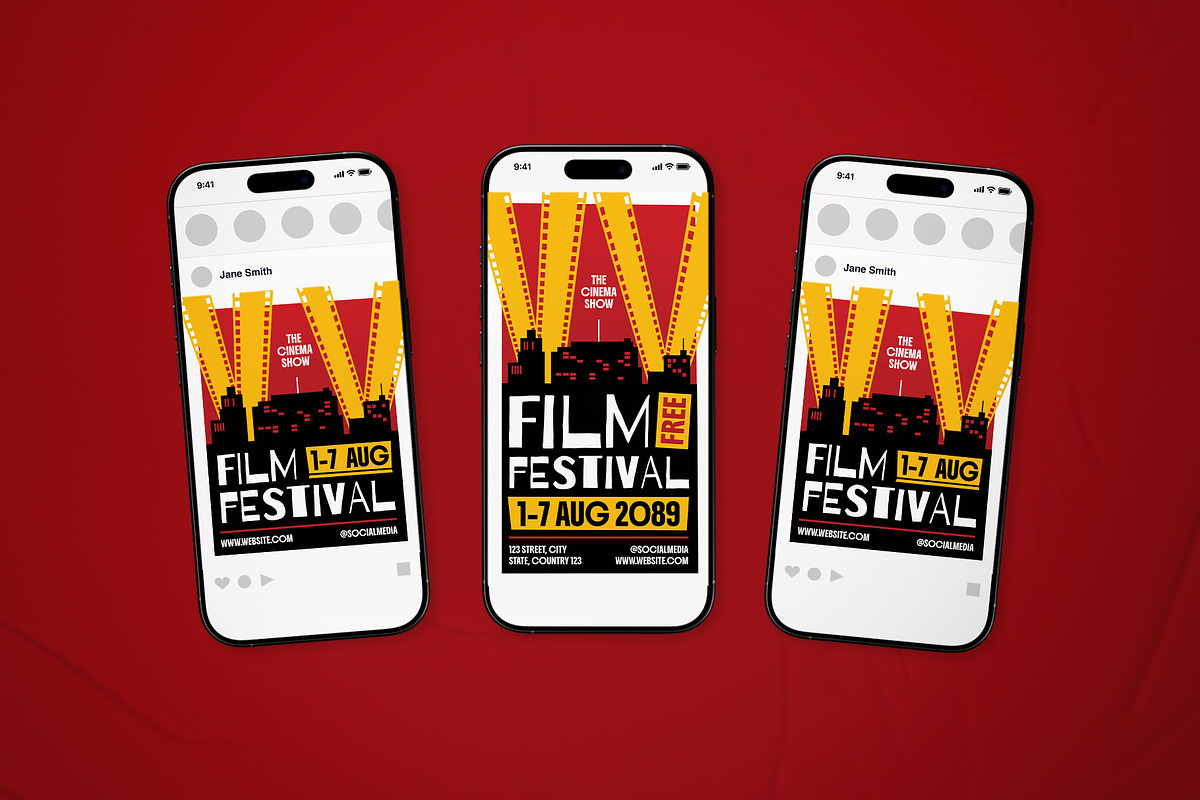 Film Festival Event Flyer Set, a Flyer Template by The Good Store (Photo 2 of 2)