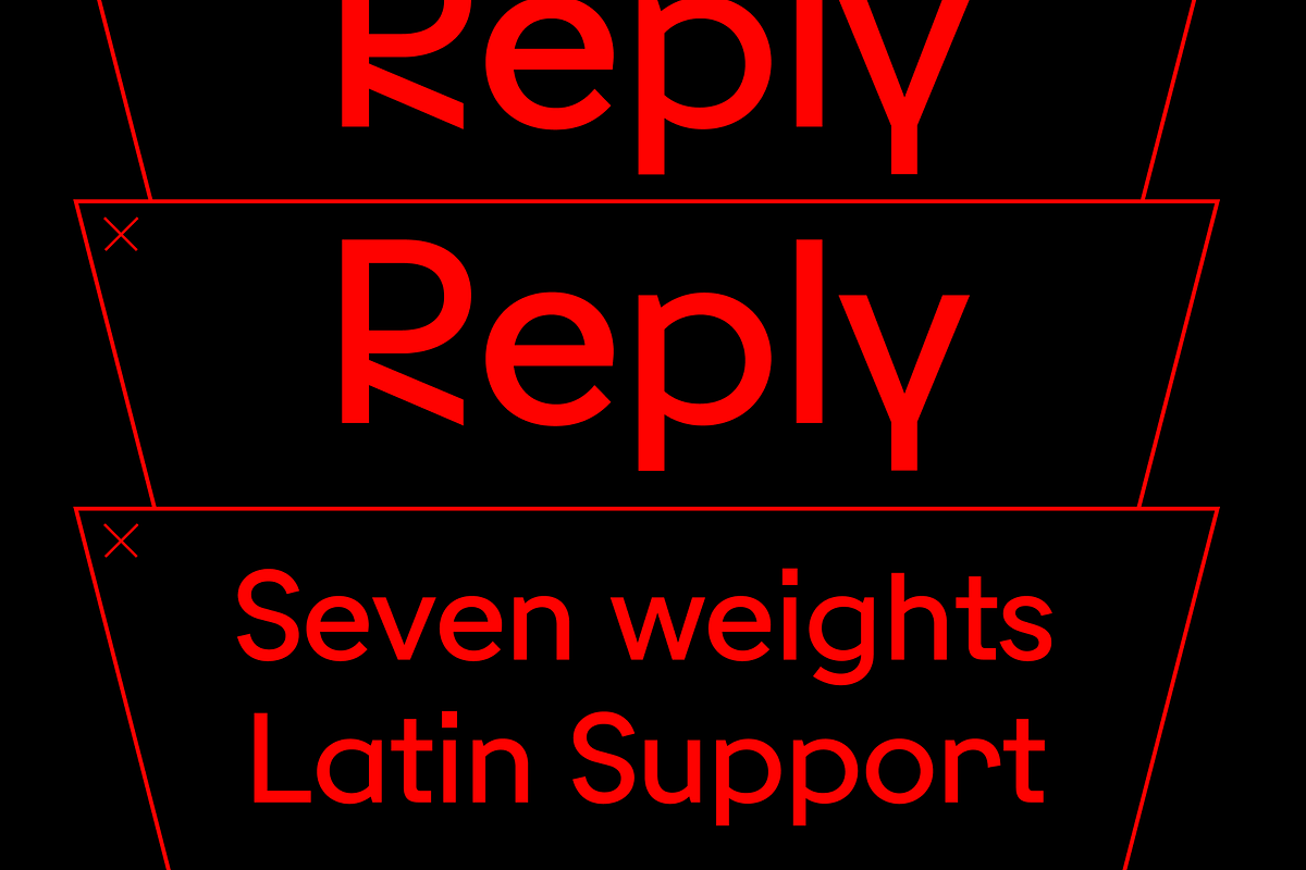 Reply, a Sans Serif Font by TOMO Fonts (Photo 2 of 7)