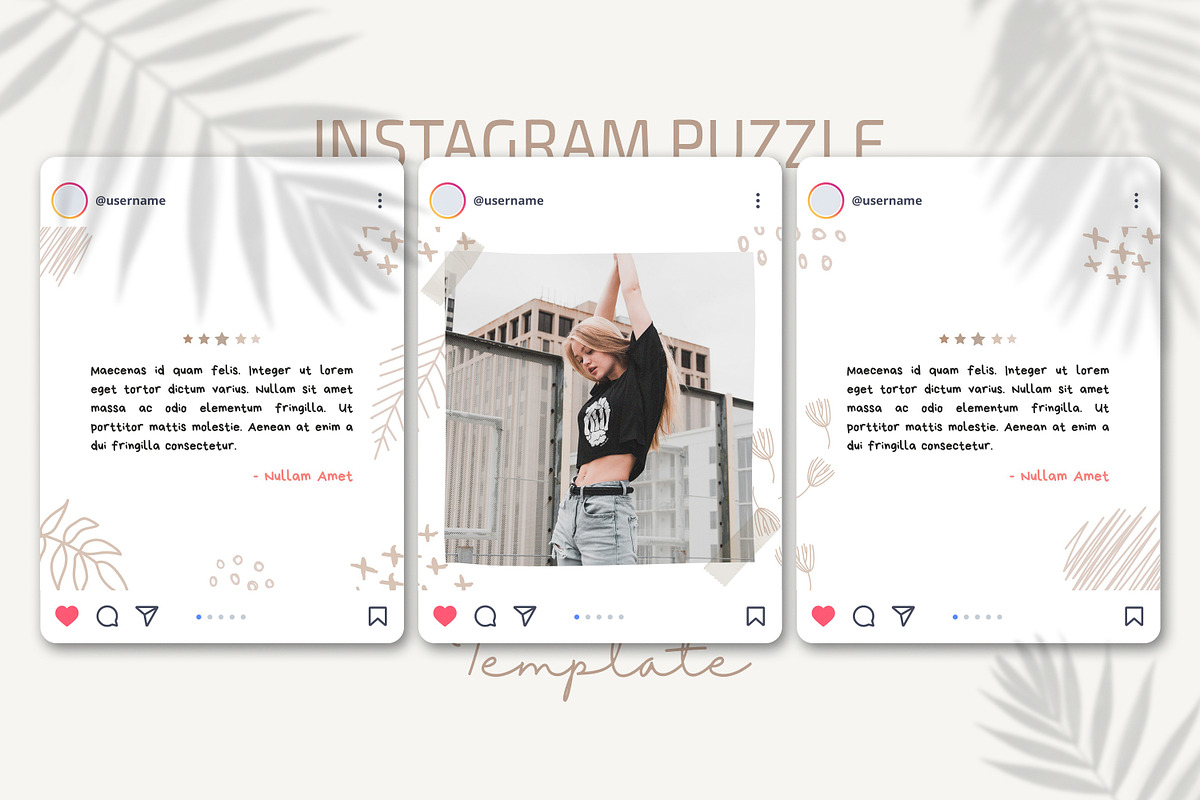 Canva Instagram Puzzle Template, a Social Media Template by UINVI Design