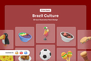 Brazil Festival Culture 3D Icons, a Work Illustration by twinstd (Thumbnail 1 of 6)