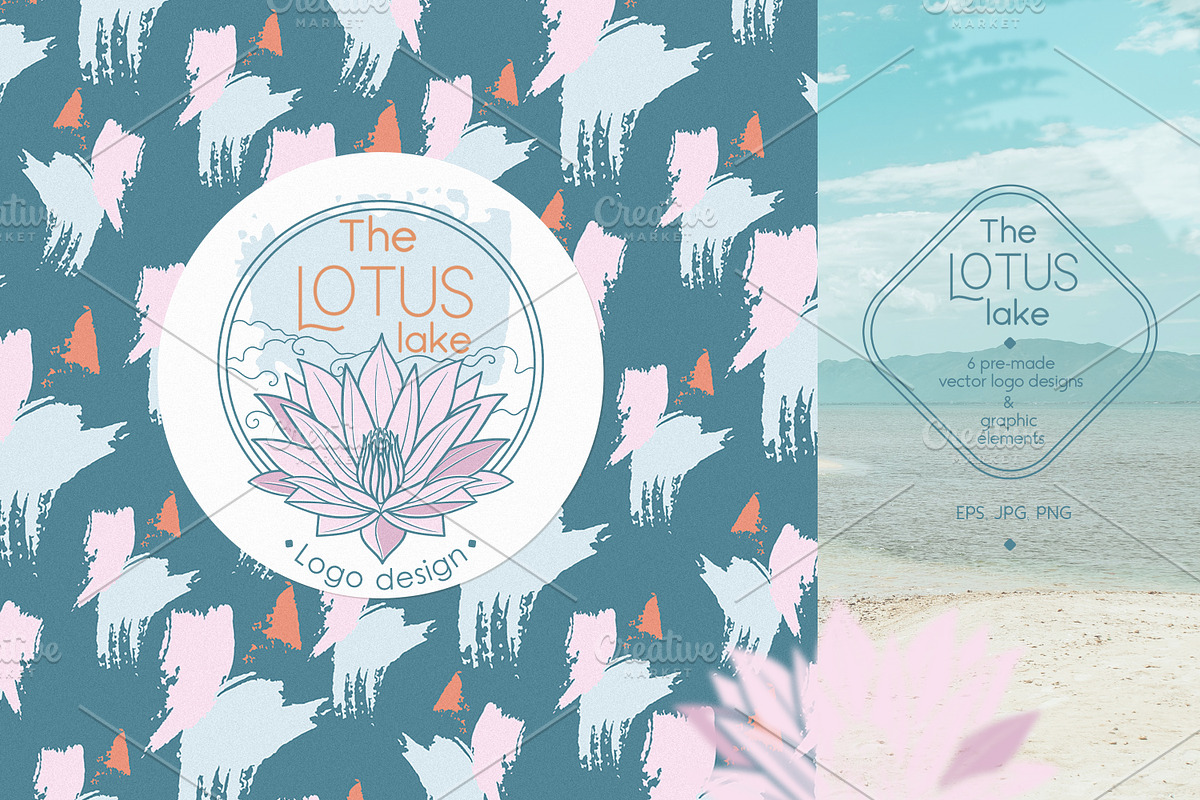 6 vector logo designs, a Branding & Logo Template by Nadia Murash (Photo 5 of 6)