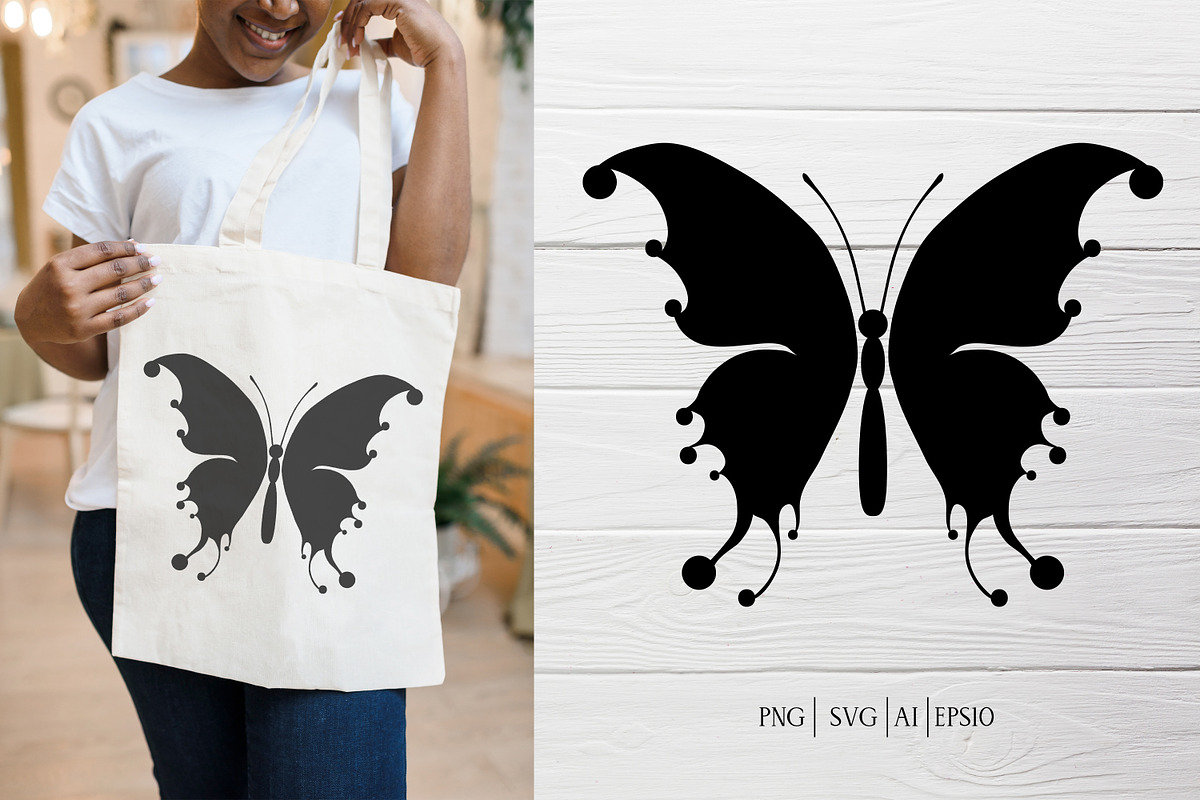 Butterfly silhouettes clipart Svg, an Object Graphic by Glass Cat Design (Photo 2 of 7)