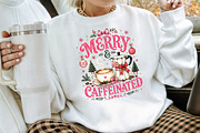 Merry And Caffeinated Christmas PNG, a Seasonal Illustration by Creative Art (Thumbnail 3 of 3)