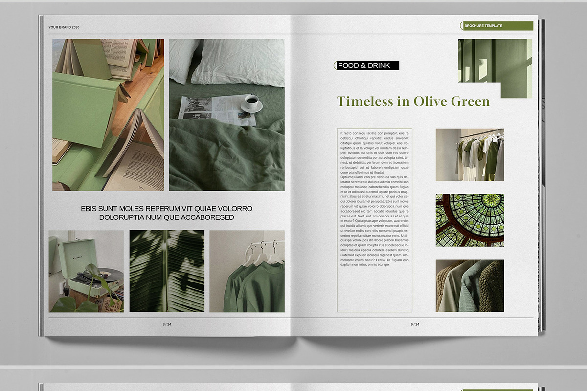Olive Green Studio Brochure Template, a Brochure Template by Boris Cupac (Photo 6 of 7)