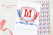 Fishtail Red Watercolor Letters PNG, a Graphic by LABFcreations (Thumbnail 2 of 2)