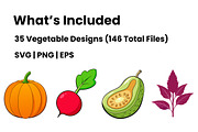 Vegetable Clipart Bundle, a Food Illustration by Awieee1 (Thumbnail 2 of 5)
