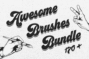 170 Vector Brushes Big Bundle