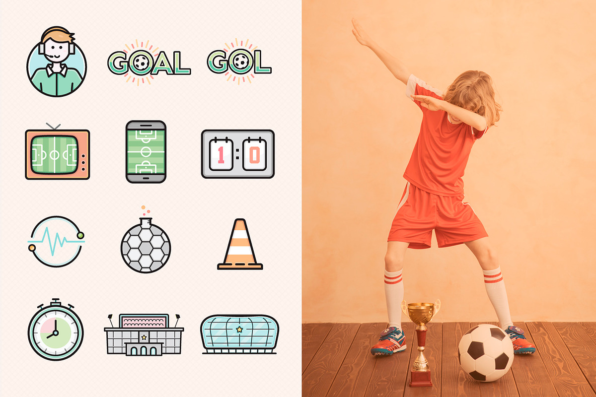 Soccer/Football Filled Icons BUNDLE, an Icon by Sargatal (Photo 3 of 7)