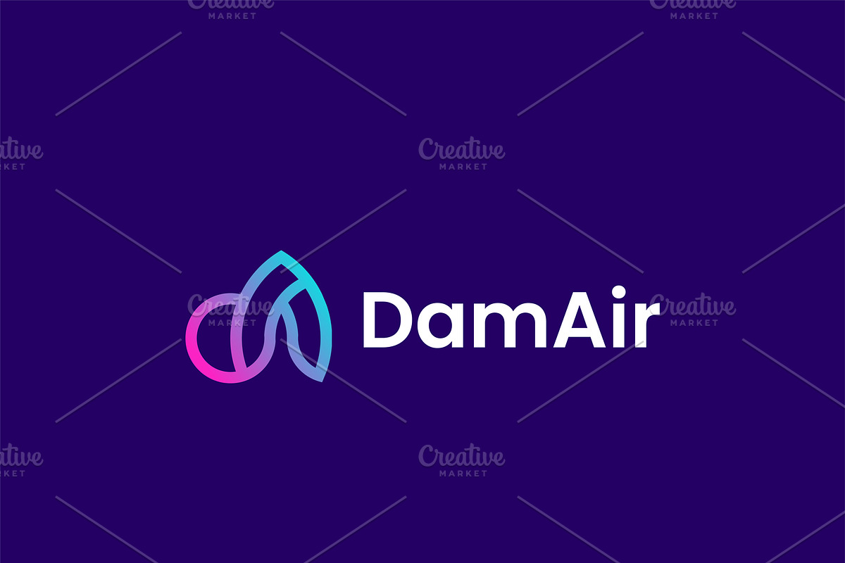 DamAir logo design, a Branding & Logo Template by Logodesignpond (Photo 5 of 6)